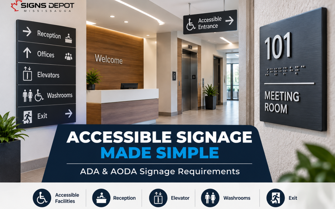 Accessible Signs Made Simple: ADA & AODA Signage Requirements Every Business Should Know