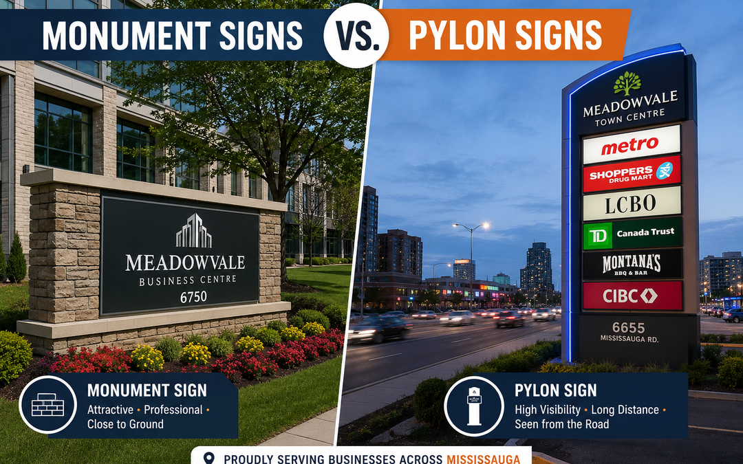 Monument Signs vs. Pylon Signs: Which Is Better for Your Business?