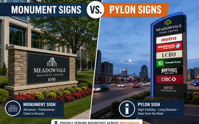 Monument Signs vs. Pylon Signs: Which Is Better for Your Business?