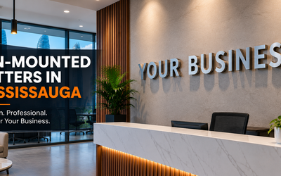 Pin-Mounted Letters in Mississauga: A Clean, Modern Sign Choice for Businesses