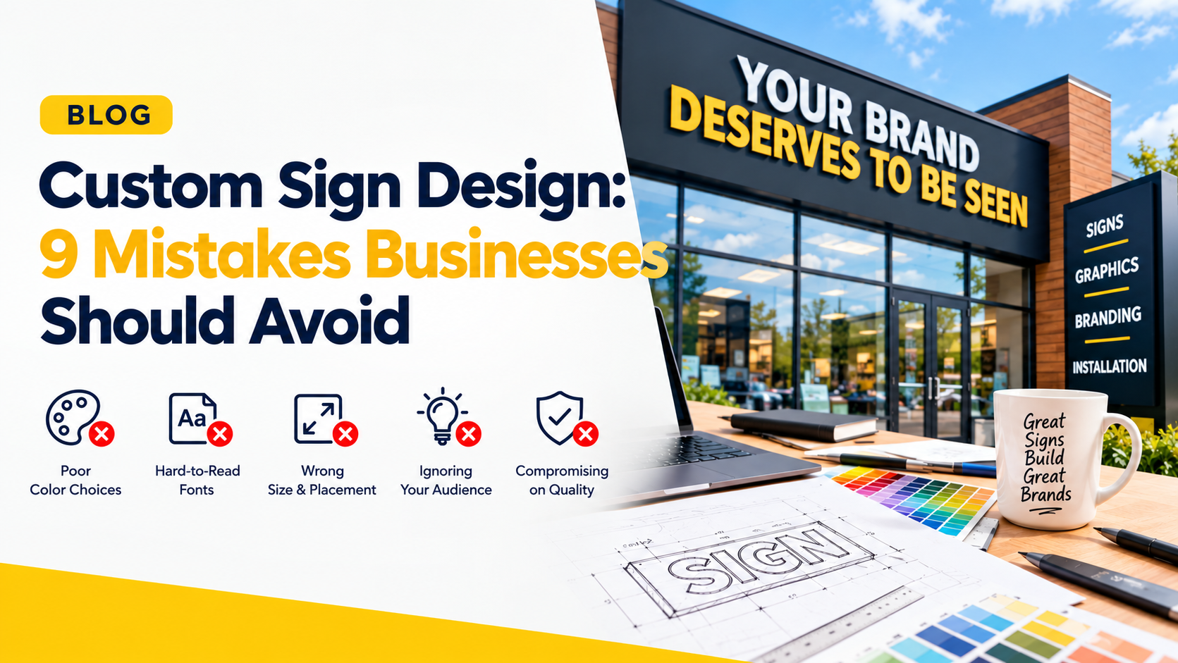 Custom Sign Design_ 9 Mistakes to Avoid Custom Sign Design_ 9 Mistakes to Avoid