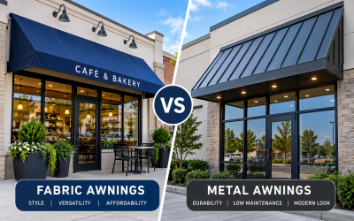 Fabric vs Metal Awnings: Which Is Better for Your Business?