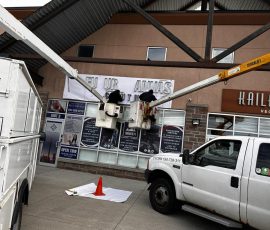 signs installation