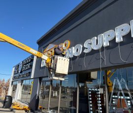 signs installation